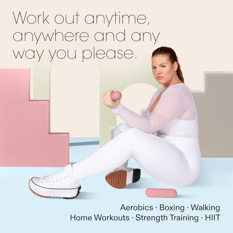 Bala Bars Dumbbell Set for Women & Men - Set of 2 Bars Designed for Walking, Strength Training, HIIT, Boxing & Aerobics - Hand Weights for Working Out at Home - Image 3